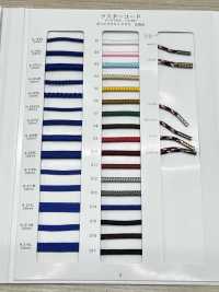 R-204M ラスターコード 丸紐 8打ち 先染め[リボン・テープ・コード] RIVER サブ画像