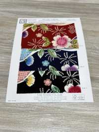 KKP2338-D-UMENIHITTA 二越ちりめん® 梅に疋田[生地] 宇仁繊維(小紋工房) サブ画像