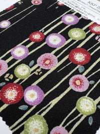 KKP2338-D-YTSUBAKI 二越ちりめん® 夢椿[生地] 宇仁繊維(小紋工房) サブ画像