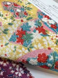 KKP2338-DK-89A 二越ちりめん®[生地] 宇仁繊維(小紋工房) サブ画像