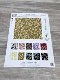 KKP3338-D-KARAKUSA 二越ちりめん®  唐草文様[生地] 宇仁繊維(小紋工房) サブ画像