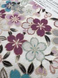 KKP2338-D-SKRZKS 二越ちりめん® 桜づくし[生地] 宇仁繊維(小紋工房) サブ画像