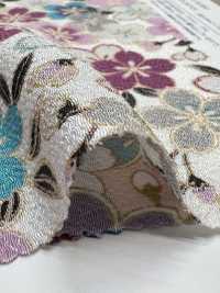 KKP2338-D-SKRZKS 二越ちりめん® 桜づくし[生地] 宇仁繊維(小紋工房) サブ画像