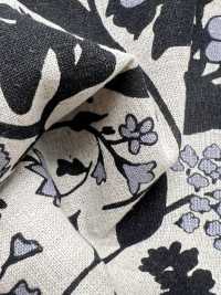 7026-1710-1 CL シーチング シルエット花柄[生地] 北高 サブ画像