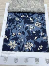 7026-1710-1 CL シーチング シルエット花柄[生地] 北高 サブ画像