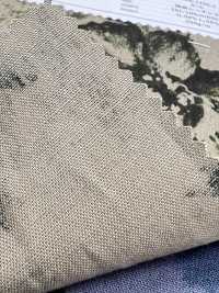 7026-1730-1 綿麻 シーチング 大花[生地] 北高 サブ画像