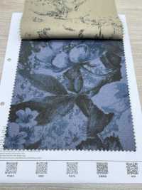 7026-1730-1 綿麻 シーチング 大花[生地] 北高 サブ画像