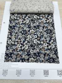 7026-1720-2 21W コール天 更紗花[生地] 北高 サブ画像