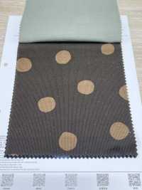 7026-1720-6 21W コール天 手描き丸[生地] 北高 サブ画像