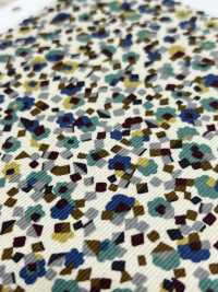 4026-1755-3 21W コール天 幾何花[生地] 北高 サブ画像