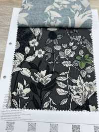 4026-1755-5 21W コール天 刺繍タッチ草花[生地] 北高 サブ画像
