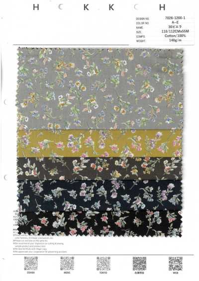 7026-1200-1 30 ビエラ 小花