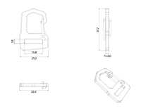 HH046 アルティカ チルトヘッドクリップフック[バックル・カン類] Trimmers サブ画像