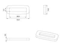 HH035 アルティカ スクエアループ[バックル・カン類] Trimmers サブ画像