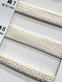 C8 天然素材コード PART1 綿8 袋紐 9.0mm[リボン・テープ・コード] こるどん サブ画像