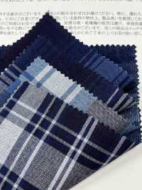 26263 21ウェル インディゴ シャツ コール チェック[生地] SUNWELL(サンウェル) サブ画像