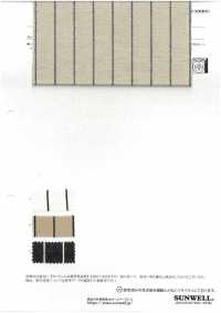 14431 20sコットン/ シルクブーレットノイル ヒッコリーストライプ[生地] SUNWELL(サンウェル) サブ画像