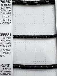 EE300REFS1 反射ゴム 丸ゴム紐 3.0mm こるどん サブ画像