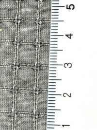 HK1145BW 武蔵之墨染 刺し子風ドビー[生地] 古山 サブ画像