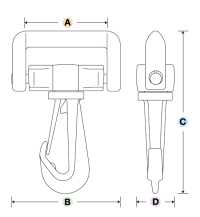 LN-R YKK ナスカン LN-R 20mm-50mm[バックル・カン類] YKK サブ画像