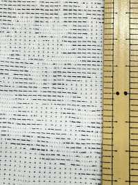 A-1581 刺し子風 ボタニカルフラワー ジャガード[生地] 有延商店 サブ画像