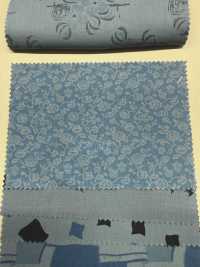 A-1532 パターンミックス インディゴ染 プリント[生地] 有延商店 サブ画像