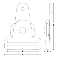 IB-KTK YKK IB-KTK サイドリリースタイプ 50mm[バックル・カン類] YKK サブ画像