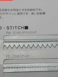 M-8000-PKK M-8000 難燃反射 ピンキングパイピング[リボン・テープ・コード] STAR BRAND (星加) サブ画像