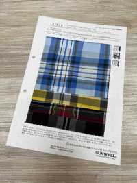 35533 60sオーガニックコットン/ リネン/ ラミー ローン チェック[生地] SUNWELL(サンウェル) サブ画像