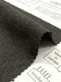 OM9267 コットン & リサイクルウール クラッシック ヘリンボン 裏起毛[生地] 小原屋繊維 サブ画像