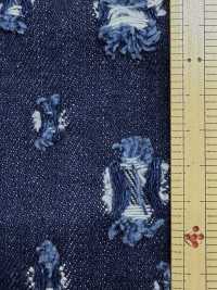 WALA-30ID ワラカット ランダムスクエア柄 デニム[生地] ダックテキスタイル サブ画像