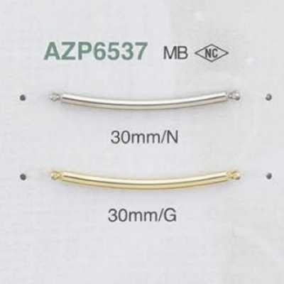 AZP6537 真鍮製 縫い付けメタルプレート