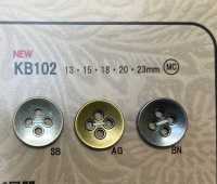 KB102 ヴィンテージ調 メタル釦[ボタン] 大阪プラスチック工業(DAIYA BUTTON) サブ画像