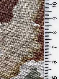 7027-720-1 麻 100 シーチング 水彩大花[生地] 北高 サブ画像