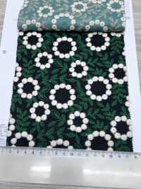 4027-848-1 綿 ローン 刺繍 ボンボンフラワー レース[生地] 北高 サブ画像