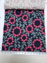 4027-848-1 綿 ローン 刺繍 ボンボンフラワー レース[生地] 北高 サブ画像