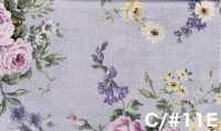 RU2530 RURU BOUQUET Rose Wreath プリント シーチング (丸巻)[生地] コスモテキスタイル サブ画像