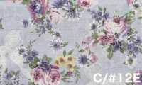 RU2530 RURU BOUQUET Rose Wreath プリント シーチング (丸巻)[生地] コスモテキスタイル サブ画像