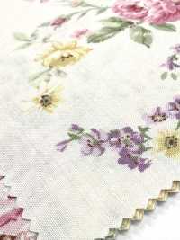 RU2530 RURU BOUQUET Rose Wreath プリント シーチング (丸巻)[生地] コスモテキスタイル サブ画像