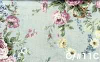 RU2530 RURU BOUQUET Rose Wreath プリント シーチング (丸巻)[生地] コスモテキスタイル サブ画像