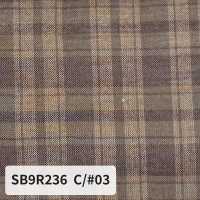 SB9R236 Organic シャーリングチェック[生地] 柴屋 サブ画像