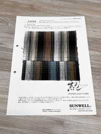 14449 綛-KASE- 10sスペック スラブツイル シャドウタータンチェック[生地] SUNWELL(サンウェル) サブ画像