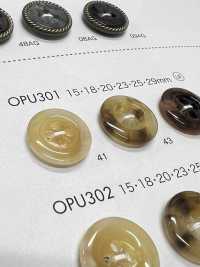 OPU301 ユリア樹脂製 フチあり 4つ穴ボタン 大阪プラスチック工業(DAIYA BUTTON) サブ画像