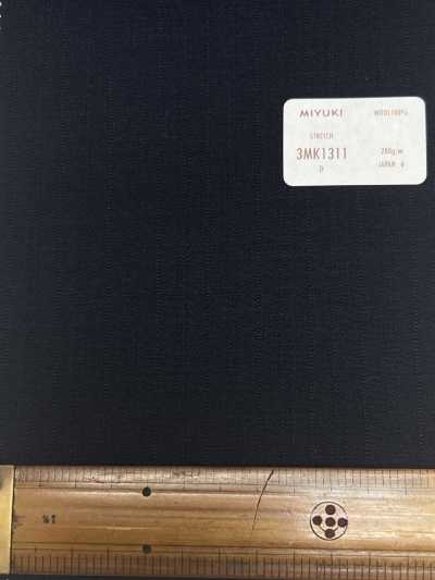 3MK1311 COMFORT LINE ACTIVA STRETCH シャドーストライプ ネイビー[生地] 御幸毛織(ミユキ) サブ画像