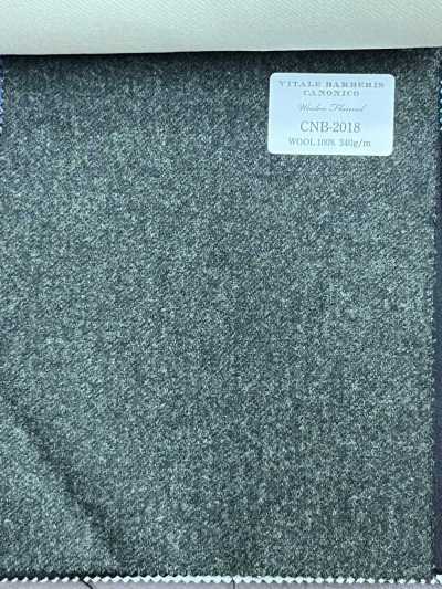 CNB2018 CANONICO(カノニコ) 定番 WOOLEN FLANNEL ダークグレー 無地