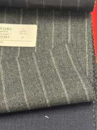 2MN3391 25SS 御幸生地 MIYUKI ヴァラエティズ VARAIETES GINZA チャコールグレー ストライプ 御幸毛織(ミユキ) サブ画像
