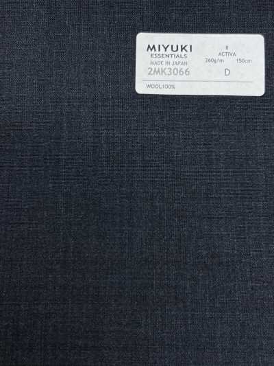 2MK3066 26SS 御幸生地 MIYUKI エッセンシャルズ ESSENTIALS ACTIVA 紺 無地