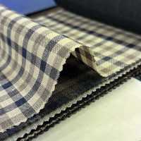 15CN1571 CANONIC カノニコ WOOL SILK&LINEN TROPICAL ギンガムチェック 茶[生地] CANONICO(カノニコ) サブ画像