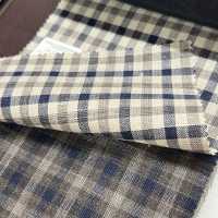 15CN1571 CANONIC カノニコ WOOL SILK&LINEN TROPICAL ギンガムチェック 茶[生地] CANONICO(カノニコ) サブ画像