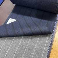 15CN1597 CANONIC カノニコ 21μ RUSTIC TROPICAL ストライプ 紺[生地] CANONICO(カノニコ) サブ画像